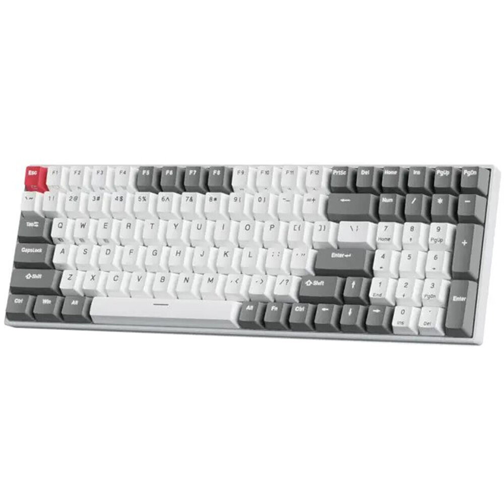 Royal Kludge RK100 White-Grey, Red Switch, US price and information | Klaviatuurid | hansapost.ee