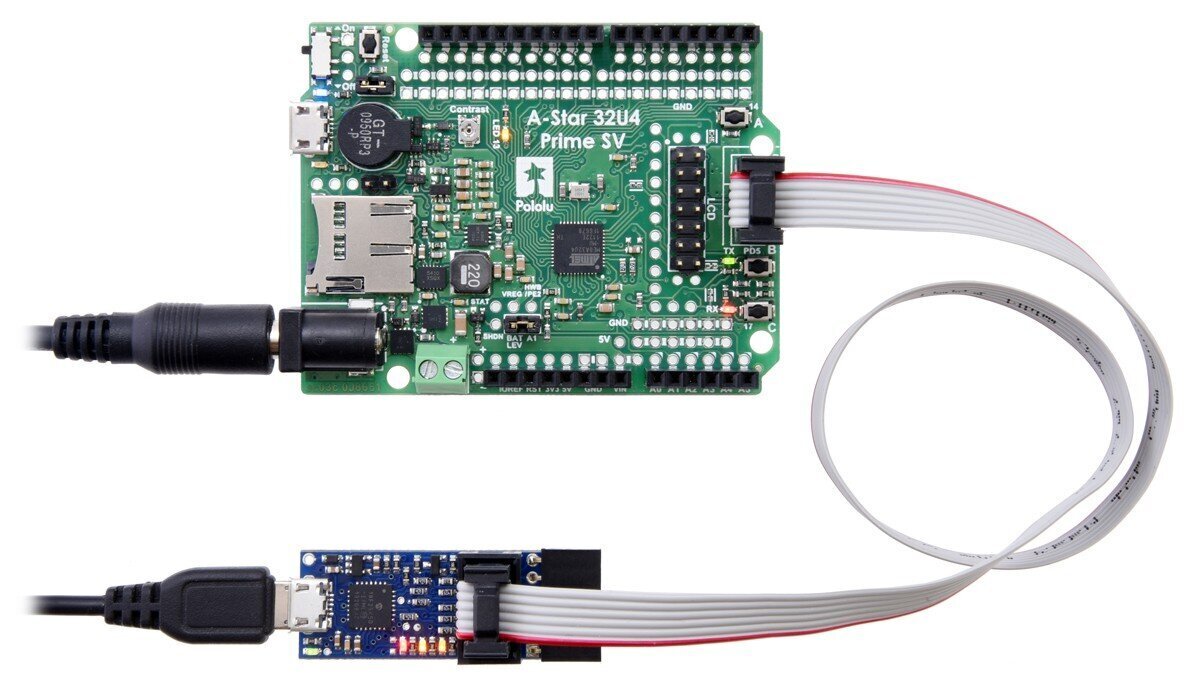 Programmeerija USB AVR Pololu v2.1, microUSB 3.3V/5V hind ja info | Konstruktorid, robootika ja tarvikud | hansapost.ee