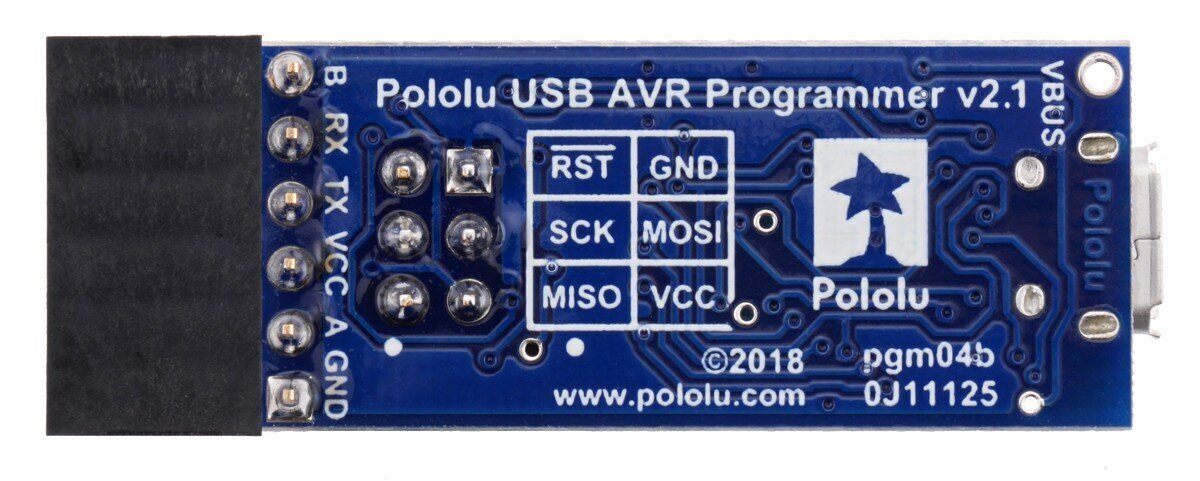 Programmeerija USB AVR Pololu v2.1, microUSB 3.3V/5V hind ja info | Konstruktorid, robootika ja tarvikud | hansapost.ee