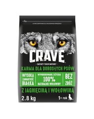 Crave täiskasvanud koertele lamba- ja veiselihaga 2,8 kg hind ja info | Koerte kuivtoit ja krõbinad | hansapost.ee