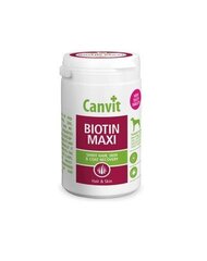 Canvit toidulisand koertele tablettidena Biotin Maxi, 166 tk. hind ja info | Vitamiinid ja parasiiditõrje | hansapost.ee