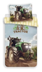 Laste voodipesukomplekt Tractor Green 140×200 cm, 2-osaline price and information | Children's bed linen | hansapost.ee