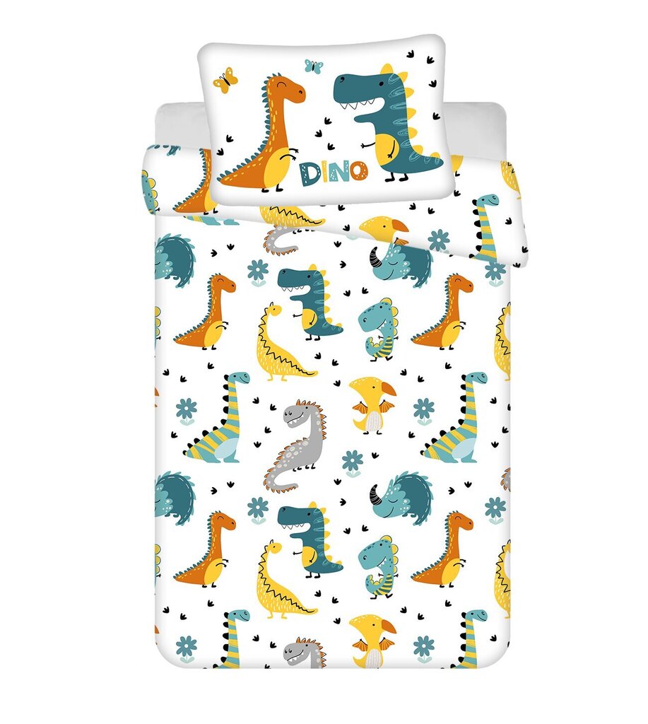 Jerry Fabrics laste voodipesukomplekt Dino, 100x135, 2-osaline цена и информация | Laste voodipesu | hansapost.ee