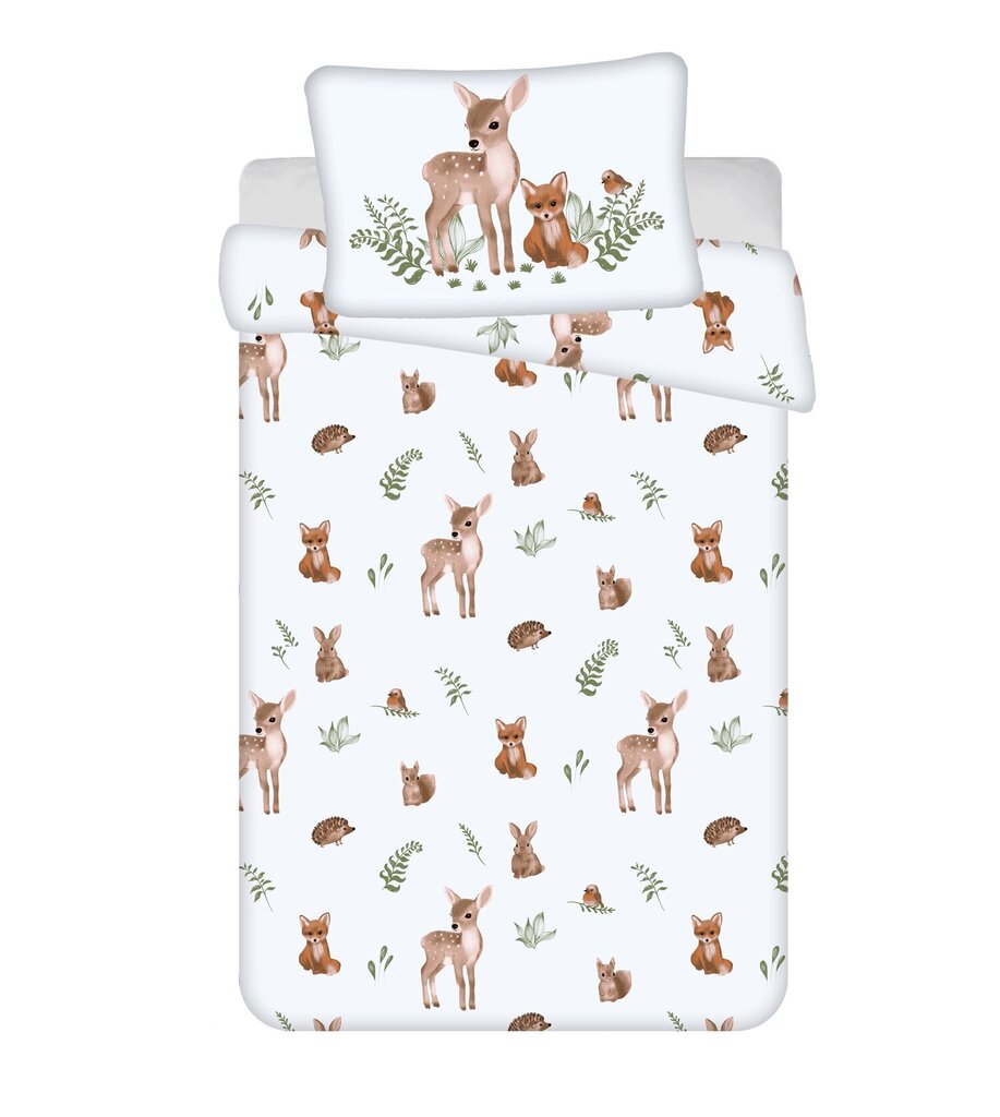 Jerry Fabrics laste voodipesukomplekt Forest animals, 100x135, 2-osaline hind ja info | Laste voodipesu | hansapost.ee