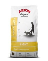 Arion Original Light Adult igat tõugu täiskasvanud koertele kanaga, 12 kg price and information | Koerte kuivtoit ja krõbinad | hansapost.ee