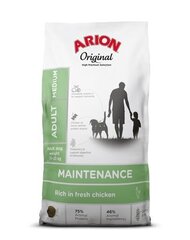 Arion Original Maintenance Adult корм для взрослых собак средних пород с курицей, 12 кг цена и информация | Сухой корм для собак | hansapost.ee