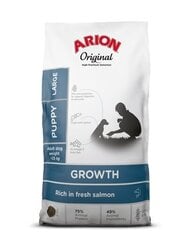 Arion Original Growth для щенков крупных пород с лососем, 12 кг цена и информация | Сухой корм для собак | hansapost.ee