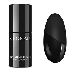 Hübriidne küünelakk Neonail UV Gel, Top Shine Bright, 7,2 ml hind ja info | Küünelakid ja küünelakieemaldajad | hansapost.ee