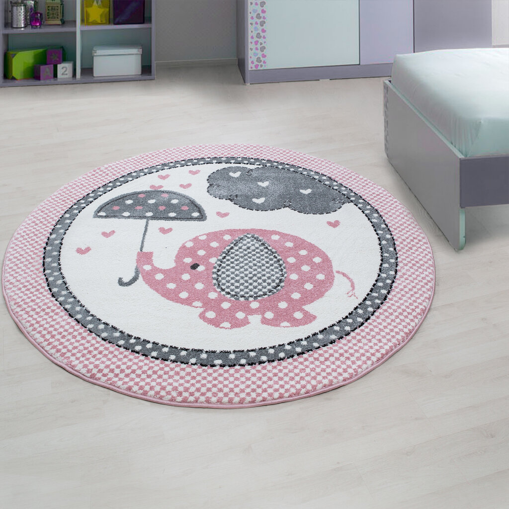 Lastetoa vaip Kids Pink 0570, 120x120 cm цена и информация | Vaibad | hansapost.ee