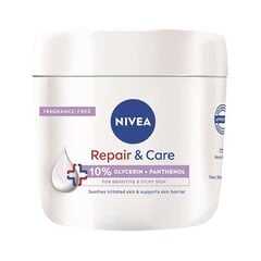 Nivea Drėkinamasis kūno kremas jautriai odai Repair - Care 400 ml цена и информация | Кремы, лосьоны для тела | hansapost.ee