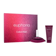 Kosmeetikakomplekt Calvin Klein Euphoria EDP naistele: parfüümvesi 100 ml + kehapiim 100 ml hind ja info | Parfüümid naistele | hansapost.ee