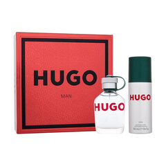 Набор для ухода за телом Hugo Boss Hugo Man EDT для мужчин: туалетная вода 75 мл + дезодорант 150 мл цена и информация | Духи для Него | hansapost.ee