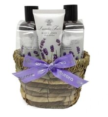 Komplekt Aurora Lavender Fields: dušigeel, 180 ml + šampoon, 180 ml + kehapalsam, 60 ml hind ja info | Kehakreemid, kehaõlid ja losjoonid | hansapost.ee