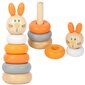 Puidust püramiid torn Puzzle Rabbit hind ja info | Arendavad laste mänguasjad | hansapost.ee