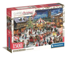 Пазл с праздниками Clementoni The Christmas Fair 2024, 1500 д. цена и информация | Пазлы | hansapost.ee