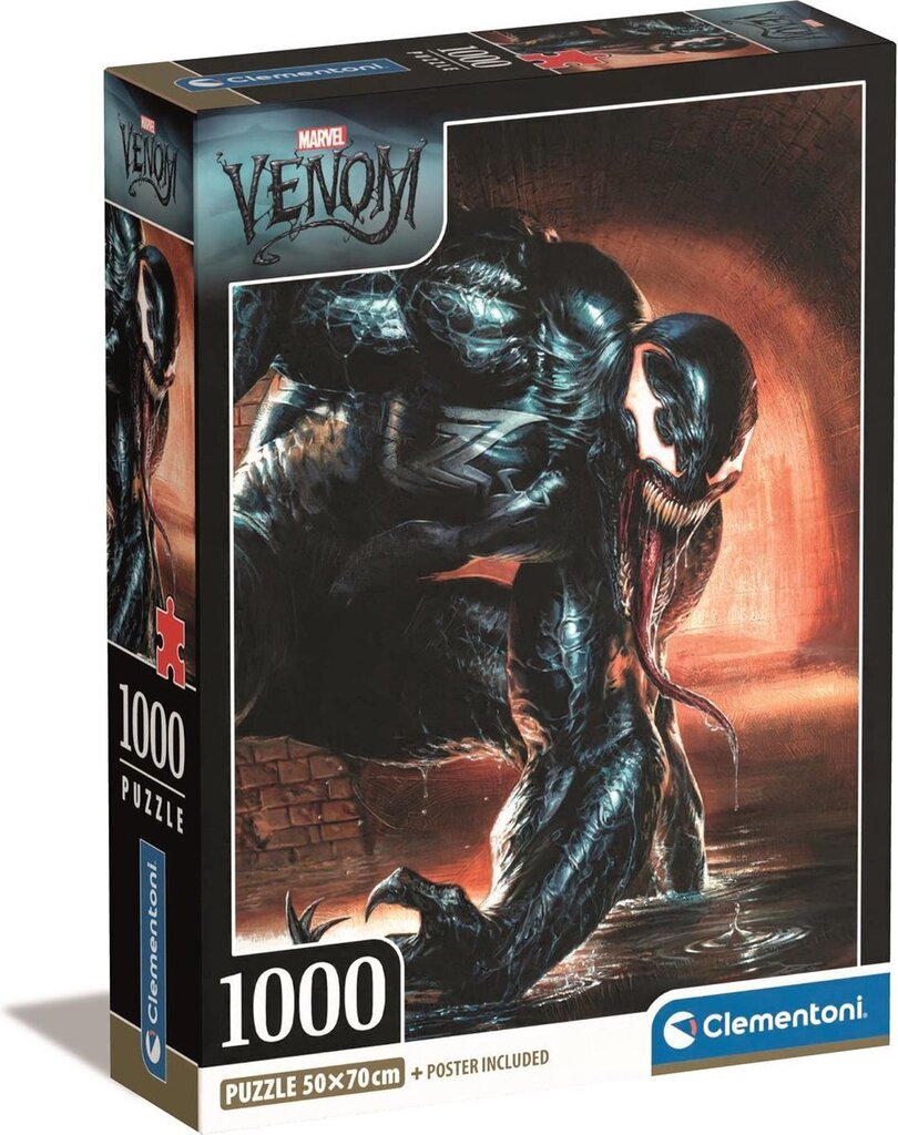 Pusle Clementoni Marvel Venom, 1000 tk. hind ja info | Pusled lastele ja täiskasvanutele | hansapost.ee