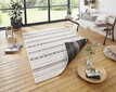 Kahepoolne vaip NORTHRUGS Twin Supreme Black Cream, 80x150 cm hind ja info | Vaibad | hansapost.ee