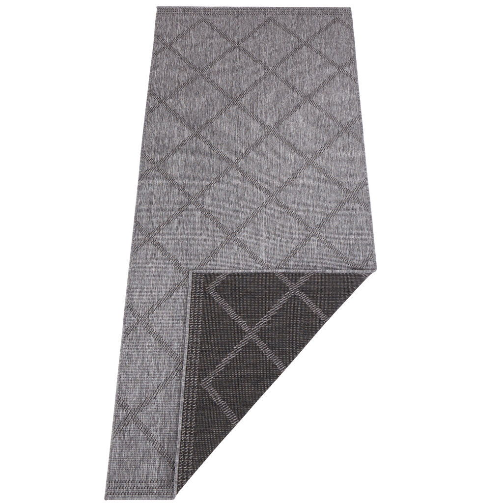 Kahepoolne vaip - matt NORTHRUGS Twin Supreme Black Antracite, 80x350 cm hind ja info | Vaibad | hansapost.ee