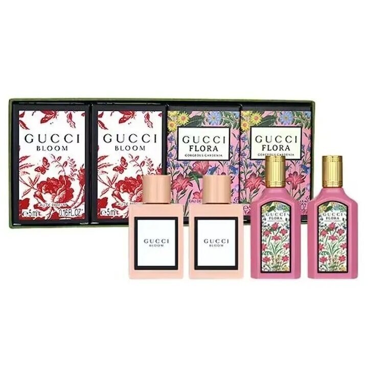 Komplekt Gucci Bloom Gucci Flora naistele, Eau de Parfum EDP, 5 ml + Eau de Parfum EDP, 5 ml + Eau de Parfum EDP, 5 ml + Eau de Parfum EDP 5 ml hind ja info | Parfüümid naistele | hansapost.ee