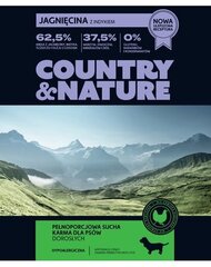 Country & Nature для взрослых собак всех пород с ягненком и индейкой, 9 кг цена и информация | Сухой корм для собак | hansapost.ee