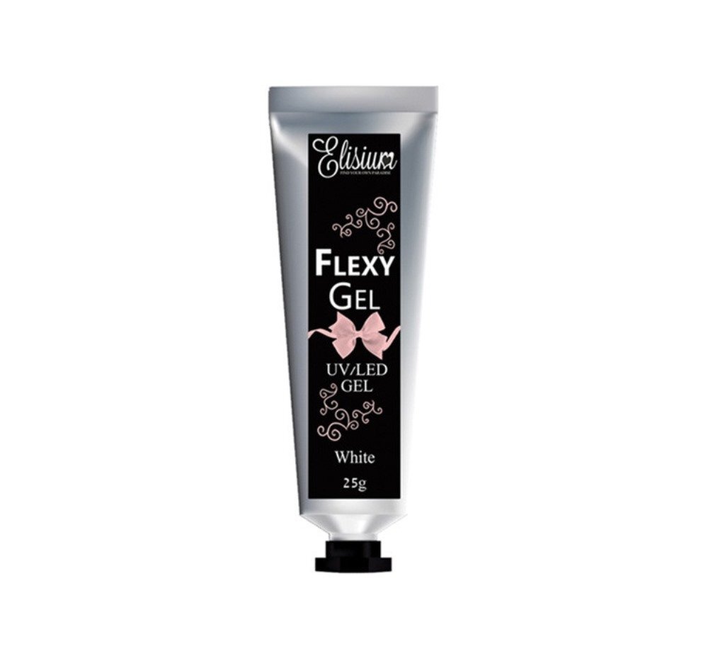 Küünegeel Elisium Flexy Gel White, 25g цена и информация | Küünelakid ja küünelakieemaldajad | hansapost.ee