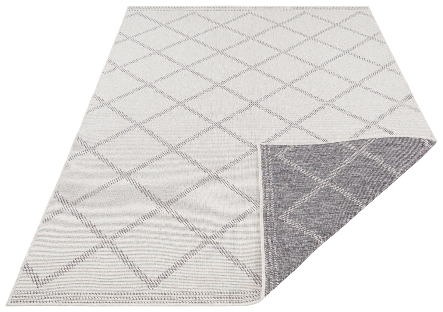 Kahepoolne vaip NORTHRUGS Twin Supreme Grey Cream, 120x170 cm цена и информация | Vaibad | hansapost.ee