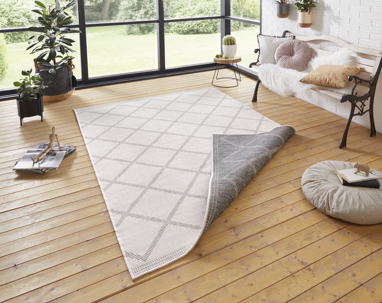 Kahepoolne vaip NORTHRUGS Twin Supreme Grey Cream, 200x290 cm цена и информация | Vaibad | hansapost.ee