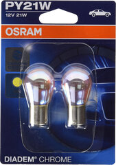 Автомобильная лампочка Osram Diadem Chrome PY21W 12V BAU15S цена и информация | Автомобильные лампочки | hansapost.ee