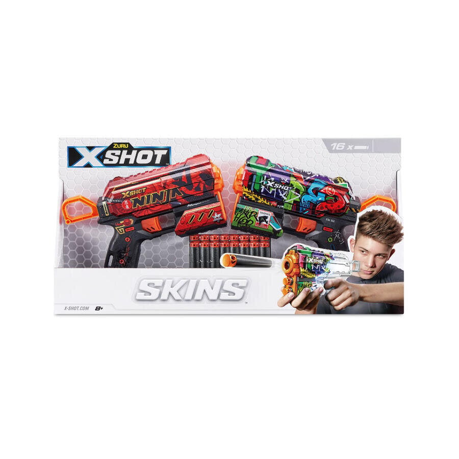 Mängupüstol Zuru X-Shot SkinsFluxDart 36534 цена и информация | Mänguasjad poistele | hansapost.ee