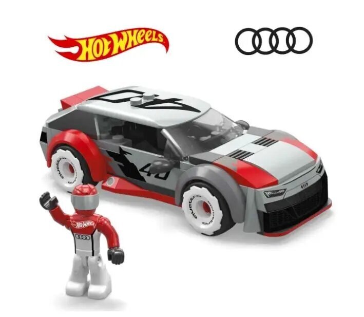 Konstruktor Hot Wheels Mega Pads Audi RS6 GTO, 77 d. цена и информация | Klotsid ja konstruktorid | hansapost.ee