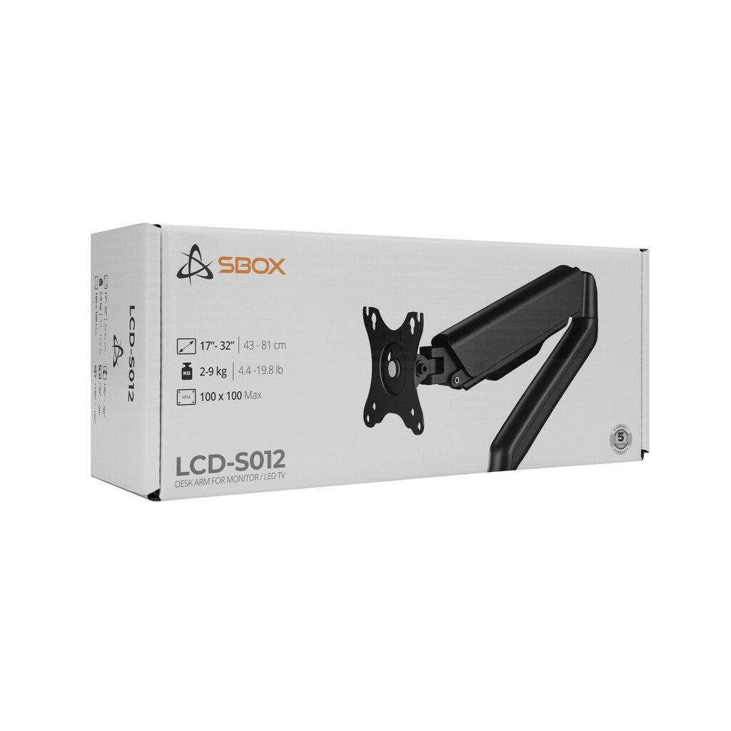 Sbox LCD-S012-2 hind ja info | Monitori kinnitused | hansapost.ee