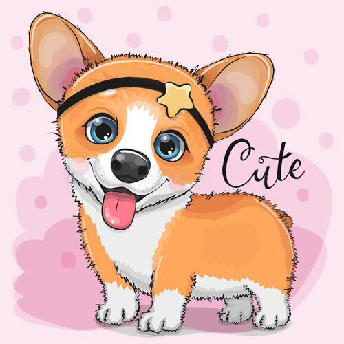 Teemantmosaiik Corgi DP2473, 20x20 cm цена и информация | Teemantmaalide komplektid | hansapost.ee