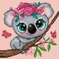 Teemantmosaiik Väike Koala DP2529, 20x20 cm цена и информация | Teemantmaalide komplektid | hansapost.ee