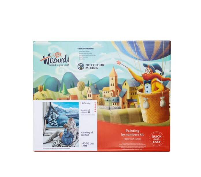 Wizardi Painting by Numbers Kit Sweet Tooth 40x50cm R008 hind ja info | Maalimiskomplektid numbrite järgi | hansapost.ee