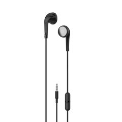 XO wired earphones EP17 jack 3,5 mm black цена и информация | Наушники | hansapost.ee