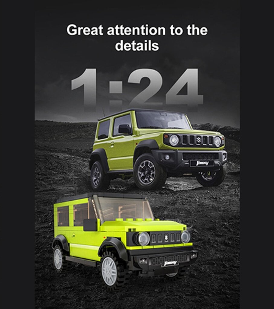 Cada C55023W Plokid Sõiduk Suzuki Jimny 1:24 192 tk. цена и информация | Klotsid ja konstruktorid | hansapost.ee