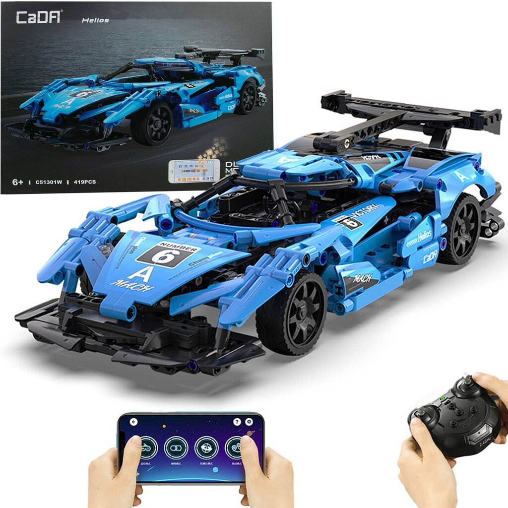 Bricks sportauto Cada Helios kaugjuhtimispult 419 elemente RC hind ja info | Klotsid ja konstruktorid | hansapost.ee