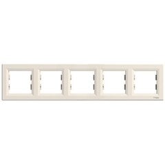 Viiekohaline raam Asfora, elevandiluu price and information | Sockets and switches | hansapost.ee