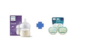 Pudel Philips Avent SCY900/01 koos luttidega Philips Avent SCF376/18, 0+ kuud, 125 ml цена и информация | Бутылочки и аксессуары | hansapost.ee