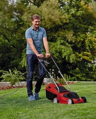 Einhell Electrical Lawnmower GC-EM 1032 (1000 Вт, рекомендуется для газонов до 300 м², 3-этажная регулировка высоты розничной торговли, складные рекомендации, 30 L-Grass-Box) цена и информация | Газонокосилки | hansapost.ee