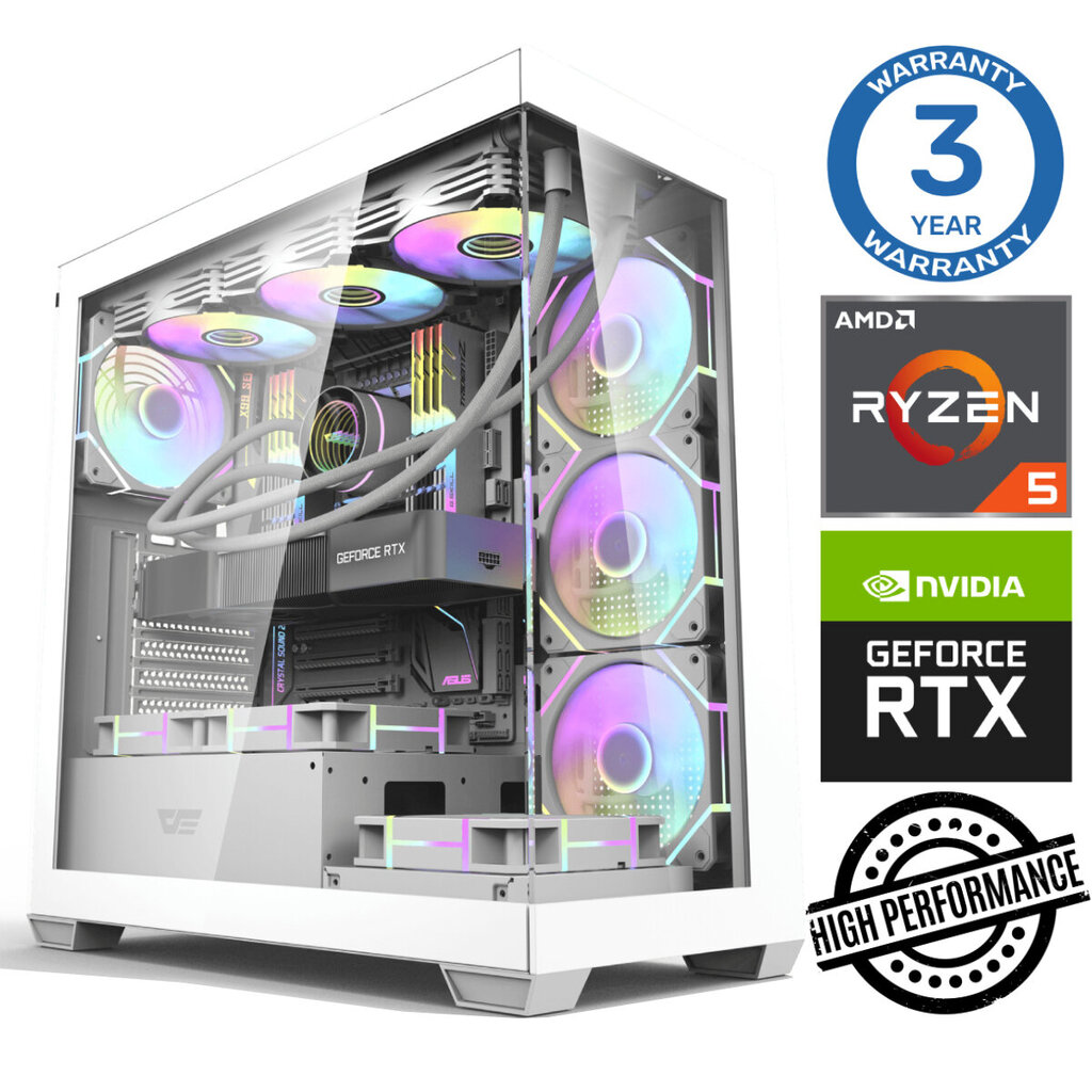 Intop Ryzen 5 7500F 16GB DDR5 1TB SSD M.2 NVME RTX4060Ti 8GB no-OS hind ja info | Lauaarvutid | hansapost.ee