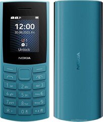 Kahjustatud pakendiga toode. Nokia 105 (2023) TA-1557 Cyan hind ja info | Mobiiltelefonid, foto- ja videotooted defektiga pakendis | hansapost.ee