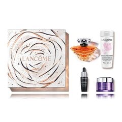 Kosmeetikakomplekt Lancome Tresor EDP naistele: Lõhnavesi 100 ml + puhastuspiim 50 ml + seerum 7 ml + kreem 15 ml price and information | Perfumes for women | hansapost.ee