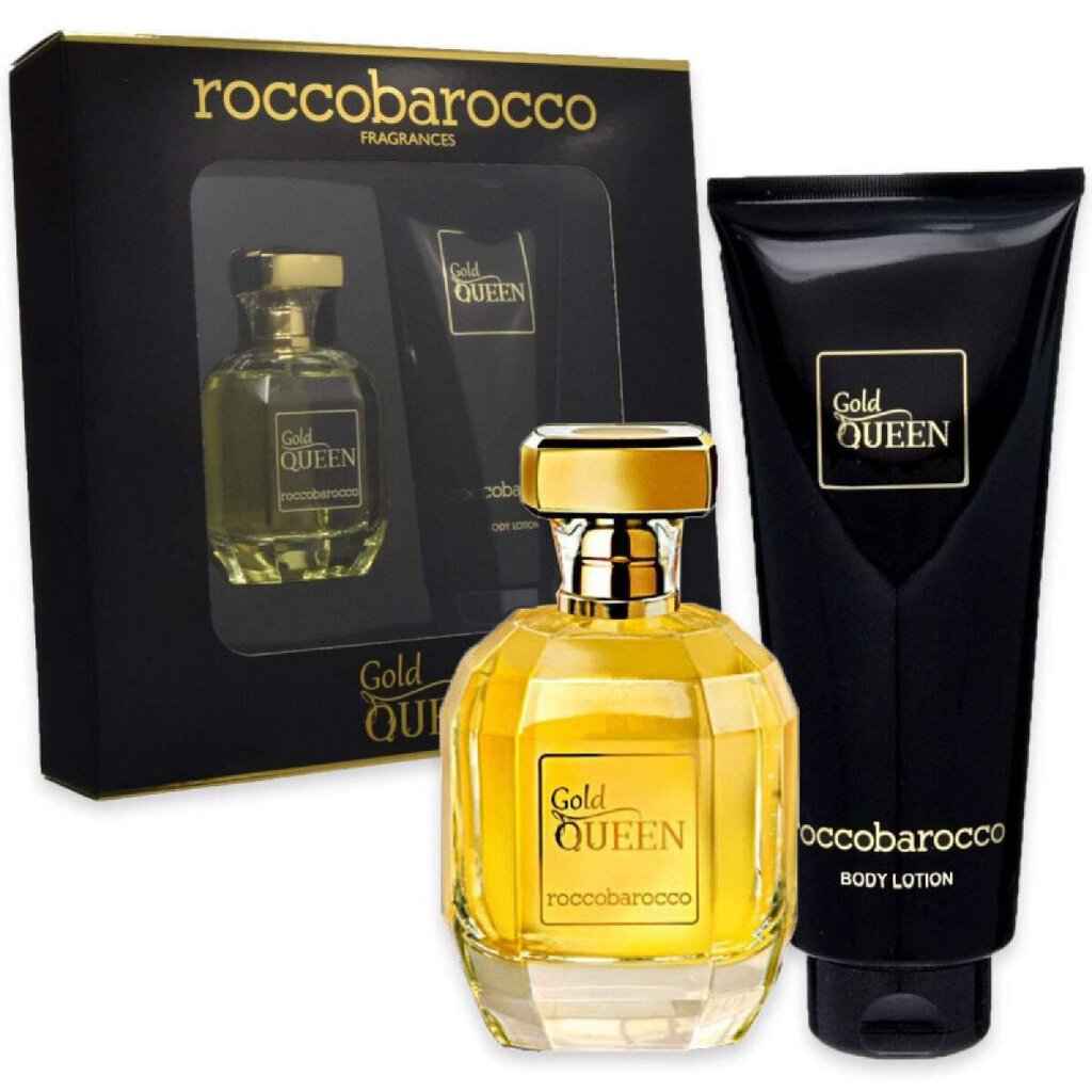 Kehahoolduse komplekt Roccobarocco Gold Queen EDP naistele: Lõhnavesi 100 ml + kehakreem 200 ml hind ja info | Parfüümid naistele | hansapost.ee