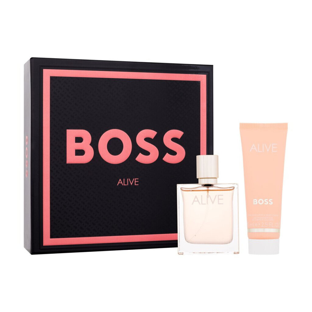 Kosmeetikakomplekt Hugo Boss Boss Alive EDP naistele: Lõhnavesi 50 ml + kehakreem 75 ml hind ja info | Parfüümid naistele | hansapost.ee