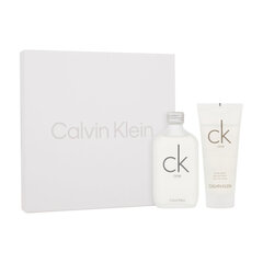 Kosmeetikakomplekt Calvin Klein CK One EDT meestele/naistele: Tualettvesi 100 ml + dušigeel 100 ml hind ja info | Parfüümid naistele | hansapost.ee