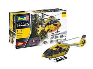 Сборная пластиковая модель. Revell -  Eurocopter H 145 ADAC/REGA, 1/32, 04969 цена и информация | Конструкторы и кубики | hansapost.ee