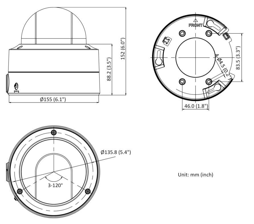 Valvekaamera Hikvision PSD21184 hind ja info | Valvekaamerad | hansapost.ee