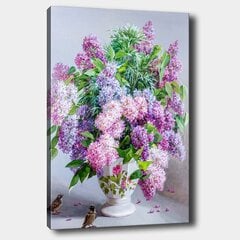 Репродукция Цветы в вазе и птицы цена и информация | Настенные деревянные декорации | hansapost.ee