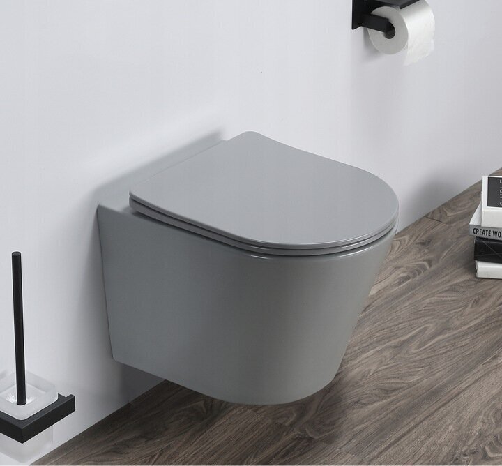 Kahjustatud pakendiga toode. WC komplekt Mexen 5in1 Fenix Slim koos wc-potiga Rico Rimless Slim, Light grey mat цена и информация | Sanitaartehnika defektiga pakendis | hansapost.ee